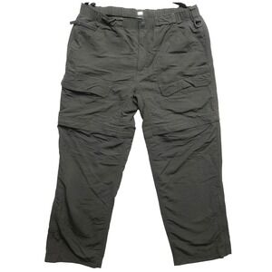The North Face Convertible Pants Mens Large Zip Off Cargo Outdoor Gray Hiking
